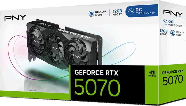 Image du produit PNY GeForce RTX 5070 Overclocked Triple Fan (12 Go)