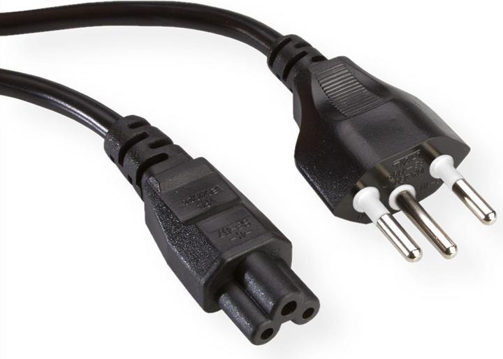 Roline Notebook Netzkabel Schweiz T12 auf C5 (1.80 m)