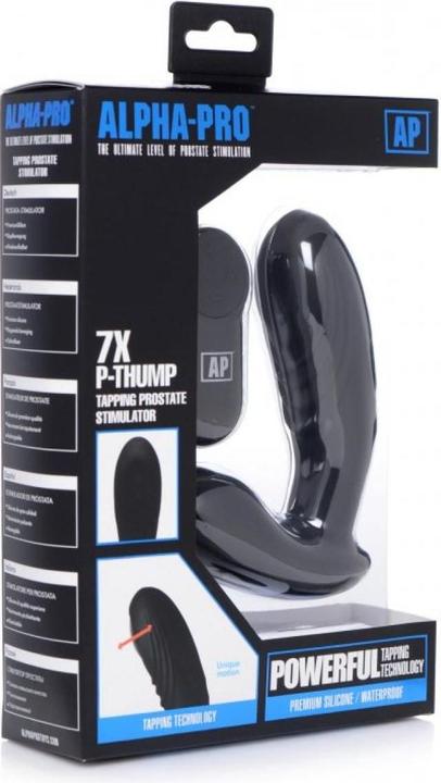 Actual product image XR Brands PThump prostate vibrator with remote control