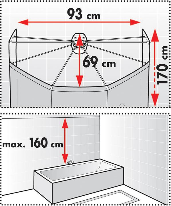 Produktbild spirella Ombrella (200 x 170 cm)