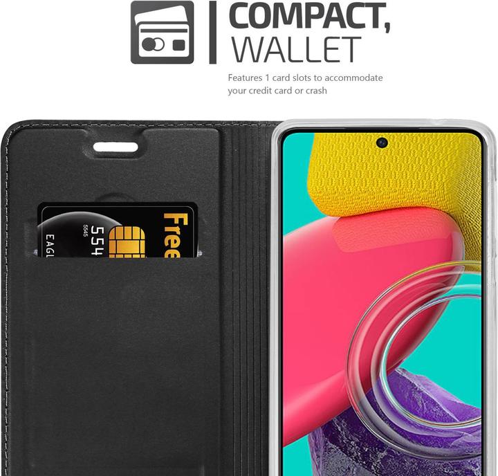 Actual product image Cadorabo Classy Book Case for Samsung Galaxy M53 5G (Samsung Galaxy M53 5G)