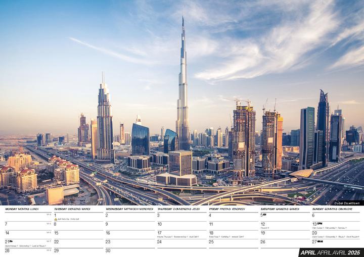 Produktbild Dubai 2025 Offizieller Kalender (Harter Einband, Deutsch)
