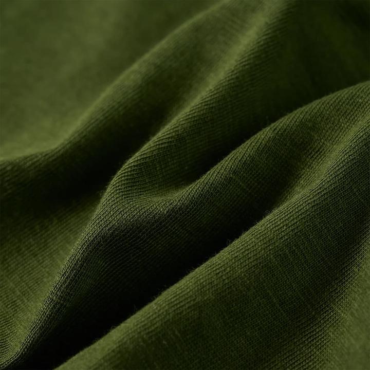 Immagine prodotto VidaXL Camicia da bambino a maniche lunghe color cachi scuro 116,Materiale: 100 (116)