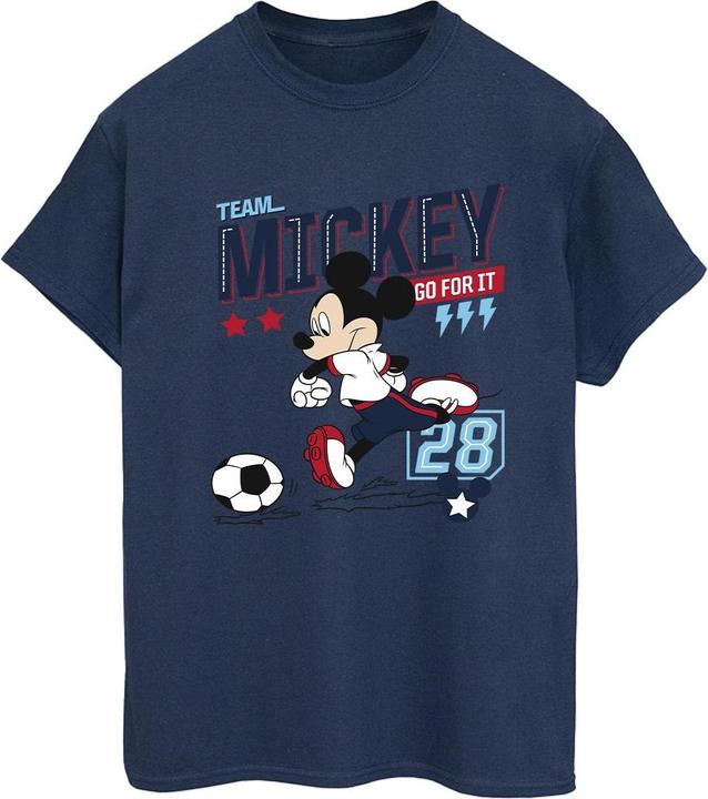 Immagine prodotto Disney Mickey Mouse Team Mickey Football Maglietta Ampia Donna (3XL)