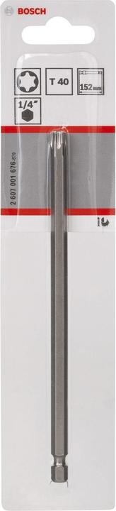 Actual product image Bosch Professional Zubehör Screwdriver bit extra-hard T40, 152 mm, pack of 1 (T40)