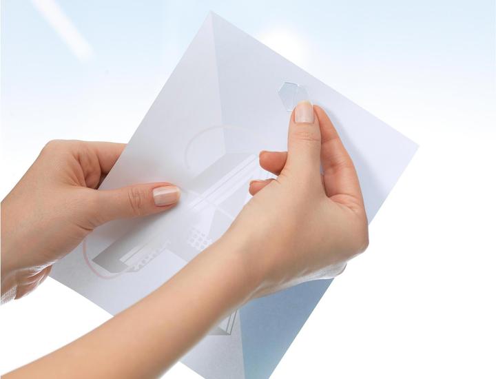 Actual product image tesa TACK double-sided adhesive pads, transparent adhesive strips (1 kg)