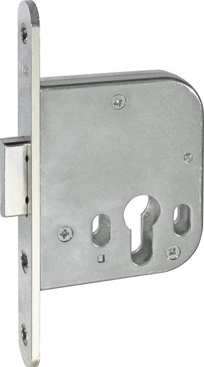 Actual product image Grundmann Mortice deadbolt lock WG 48 PZ, DM 60 mm, stainless steel effect, 1 pc