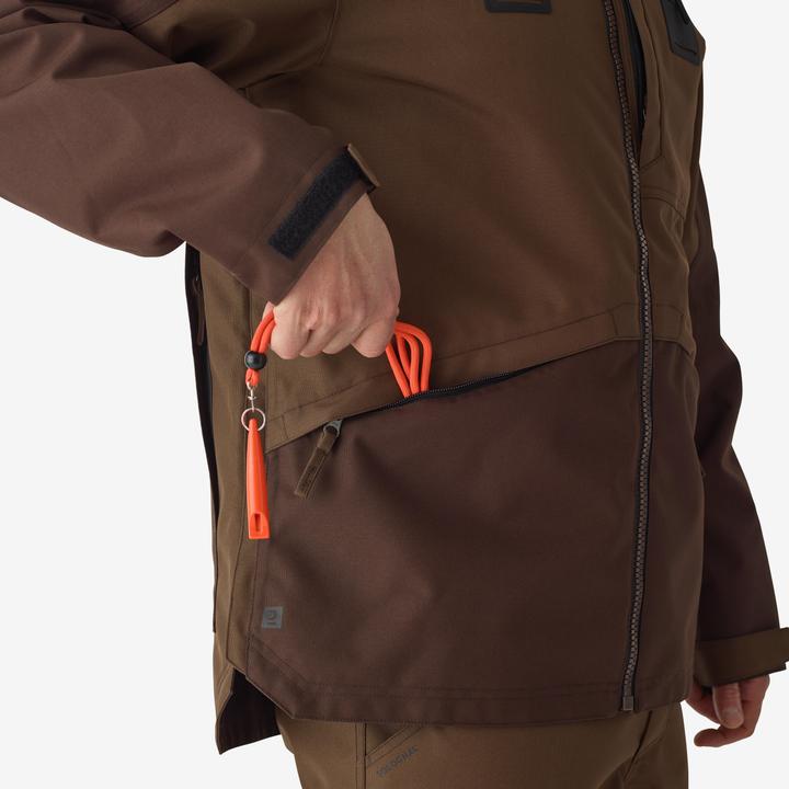 Actual product image Solognac Hunting reinforced jacket woodland 500 two-tone (XXL)