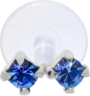 Image du produit Bijouteria Piercing d'oreille (Bioplastique, Cristallin, Argent 925)