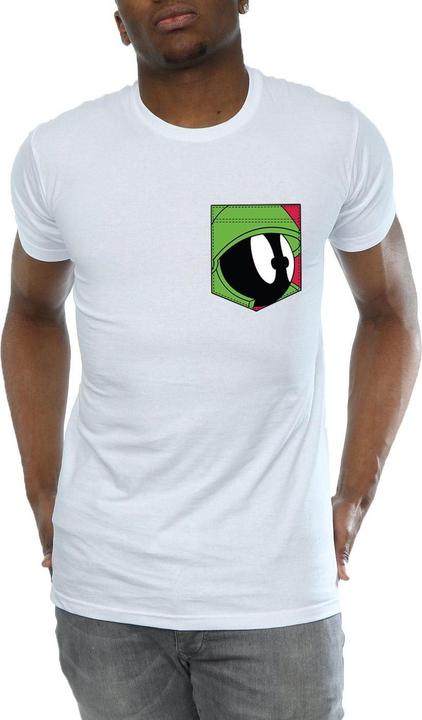 Produktbild Looney Tunes Marvin The Martian Face Faux Pocket TShirt (XXL)