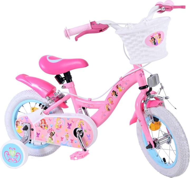 Image du produit Disney Princess Vélo enfant 12 pouces rose - Vélo de princesse avec roues latérales amovibles et 2 (12")