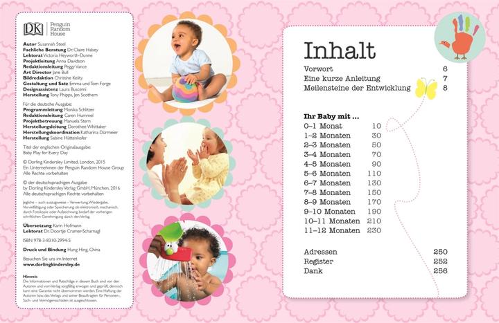 Actual product image 365 Babyspiele für jeden Tag (German, Susannah Steel, 2020)