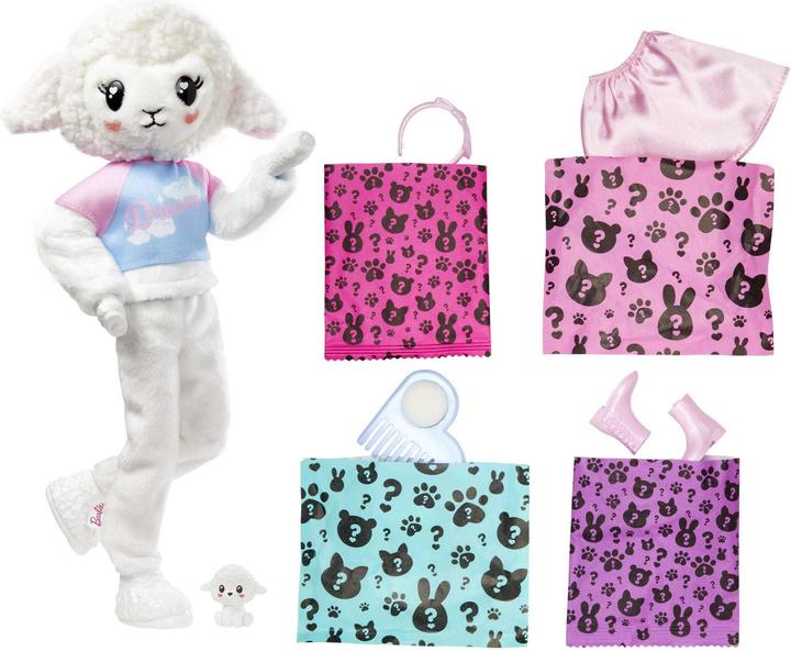 Immagine prodotto Barbie Cutie Cozy Cute Reveal Serie Puppe - Lämmchen