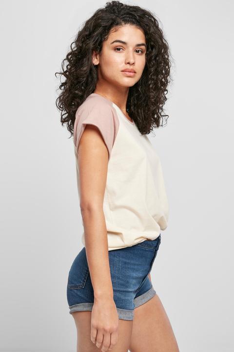 Image du produit Urban Classics Tee Raglan contrasté pour les femmes (L)