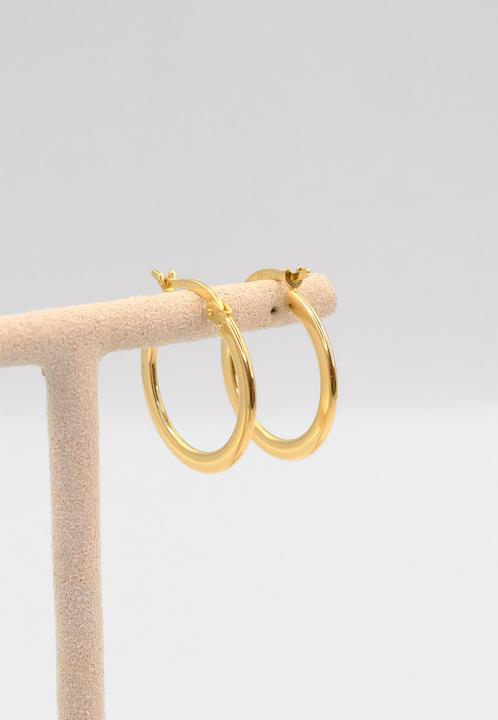 Produktbild Muau Creolen (750/18 K Gelbgold)