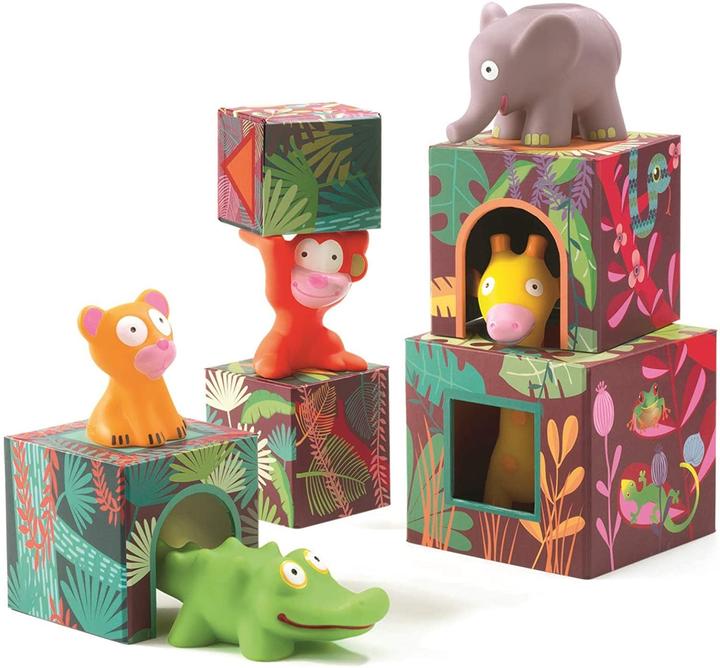 Djeco Lernspiel Stapelspiel Maxi Topanijungle