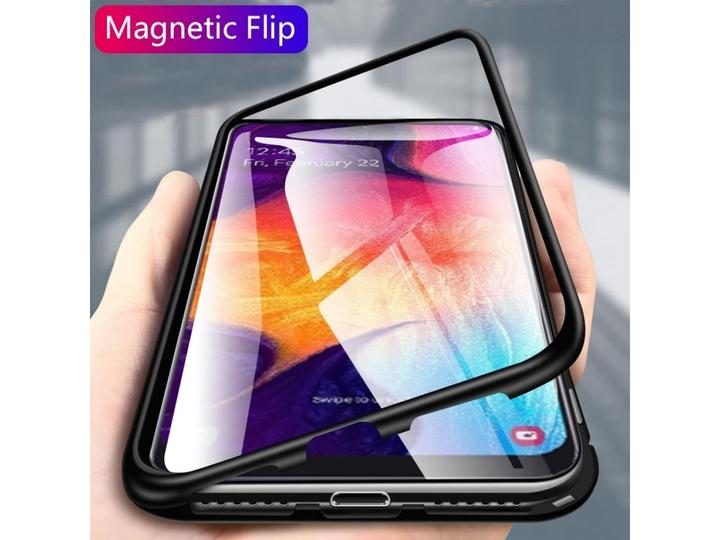 Actual product image G-Case Samsung Galaxy A50 Aluminium Magnetic Glass Back Cover Case (Samsung Galaxy A50)