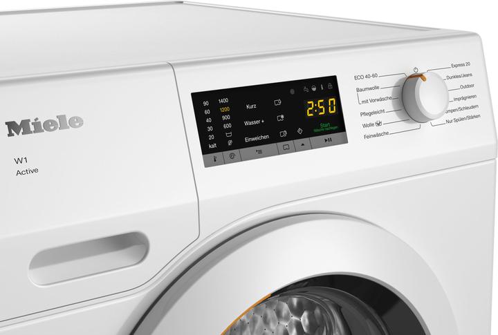 Actual product image Miele Waschmaschine WCA032 WPS Active Lotosweiss (7 kg, Right)
