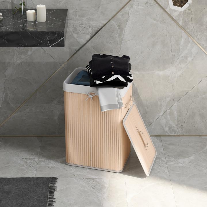 Immagine prodotto Homcom Cesto per il bucato con 2 maniglie (72 l)