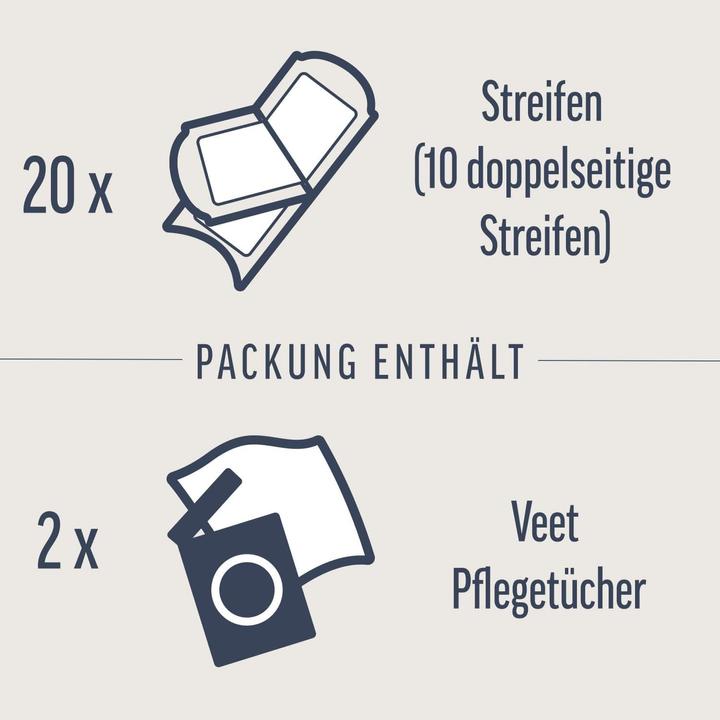 Actual product image Veet 3er-Pack Kaltwachsstreifen