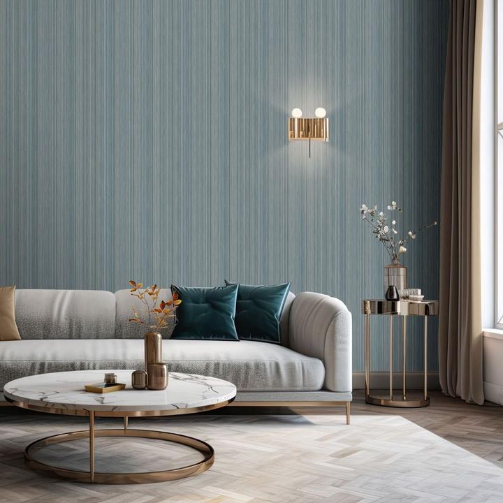 Actual product image Muriva Venezia Stripe Textured Wallpaper