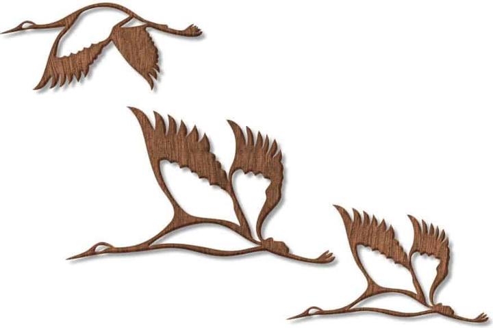 Image du produit Trenddeko Grues - Banc d'oiseaux 02 (80 x 47 cm, 40 x 23 cm, 45 x 26 cm, 30 x 44 cm, 75 x 33 cm, 50 x 29 cm, 60 x 26 cm, 38 x 22 cm, 30 x 13 cm, 30 x 17 cm, 60 x 35 cm, 30 x 16 cm, 100 x 58 cm)