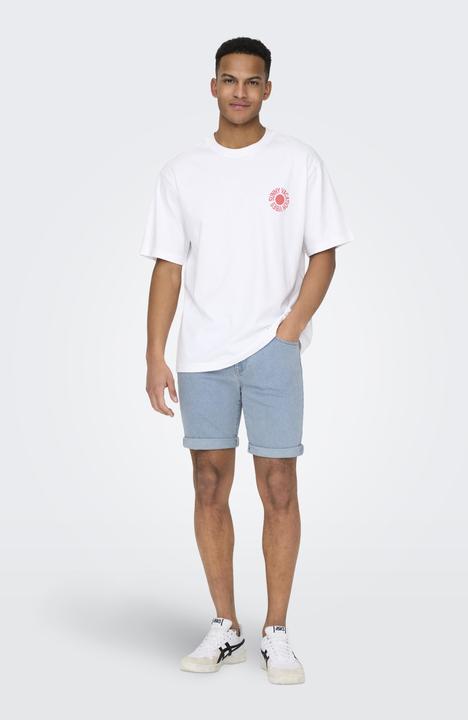 Actual product image Only & Sons ONSPLY Mittlere Taille Normal geschnitten Shorts Jeans-Shorts (M)