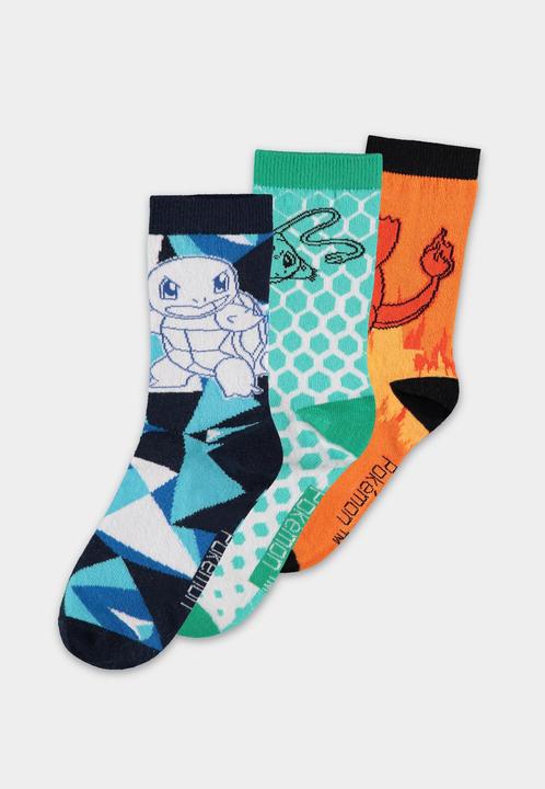 Actual product image Difuzed Pokemon pack 3 paires de chaussettes Crew 39-42 (pack of 3, 39 - 42)