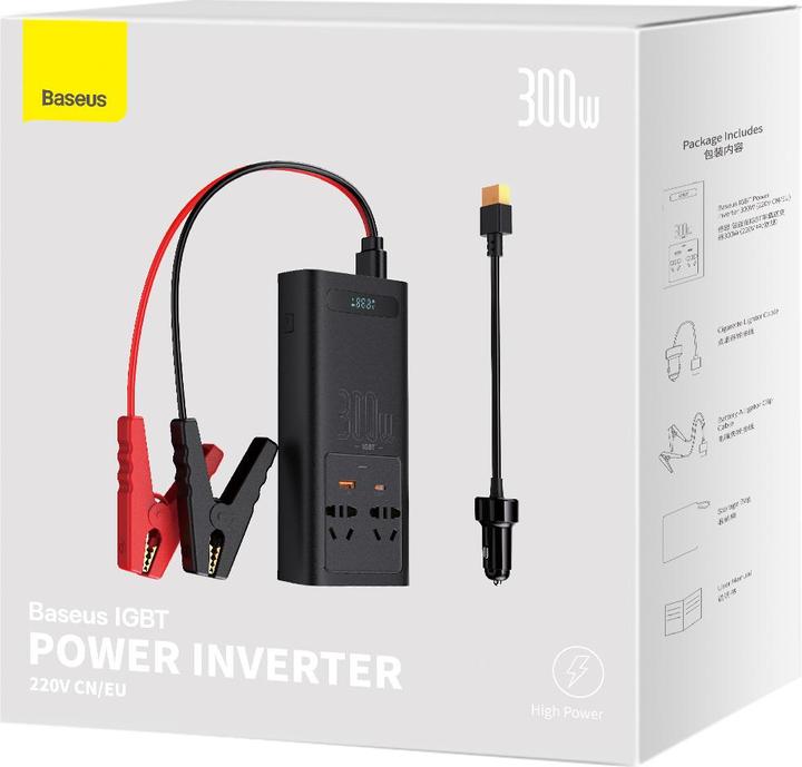 Produktbild Baseus IGBT Power Inverter 300W (220V CN/EU ) Black