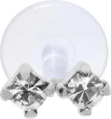 Image du produit Bijouteria Piercing d'oreille (Cristallin, Argent 925, Bioplastique)