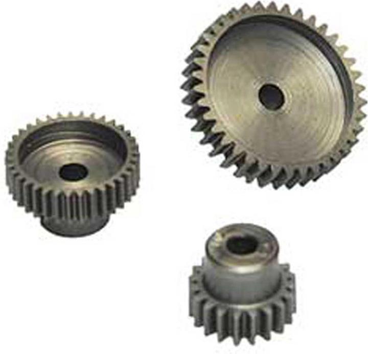 Actual product image Robitronic motor pinion 18 teeth / 64dp / 3.2mm bore