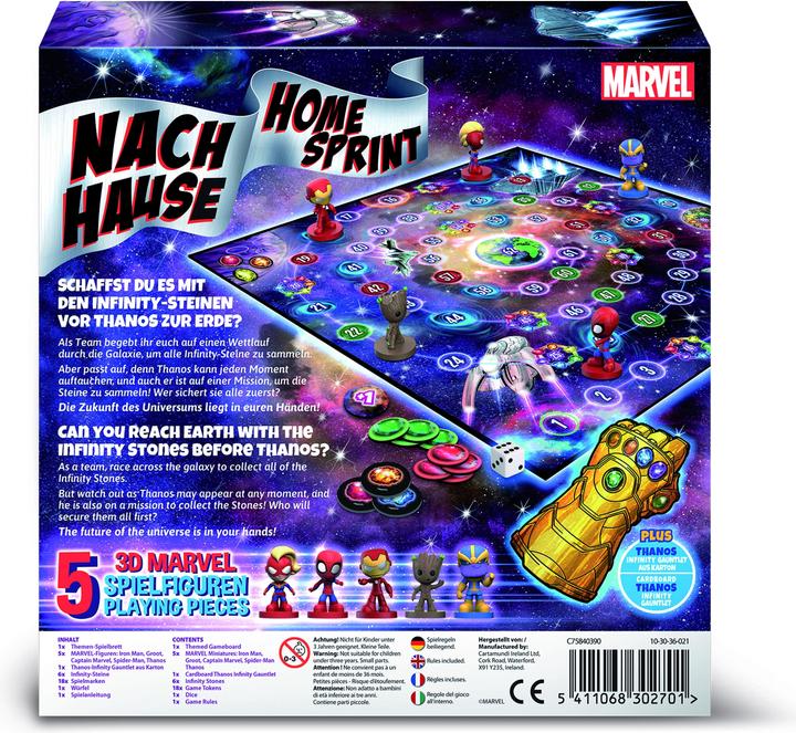 Produktbild ASS Altenburg C75840390 - Disney Marvel - Nach Hause / Gänsespiel, ab 6 Jahren, 2-4 Spieler (Deutsch)