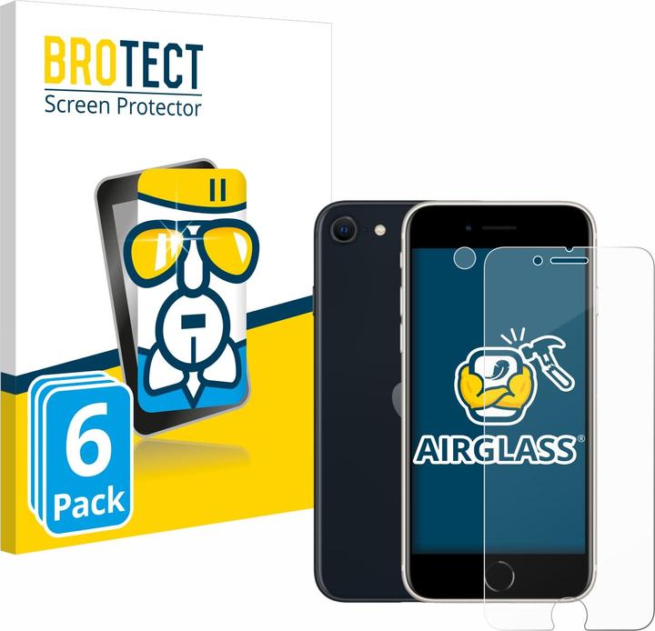 Actual product image BROTECT Protective glass screen protector clear (6 Piece, Apple iPhone SE (3rd Gen))