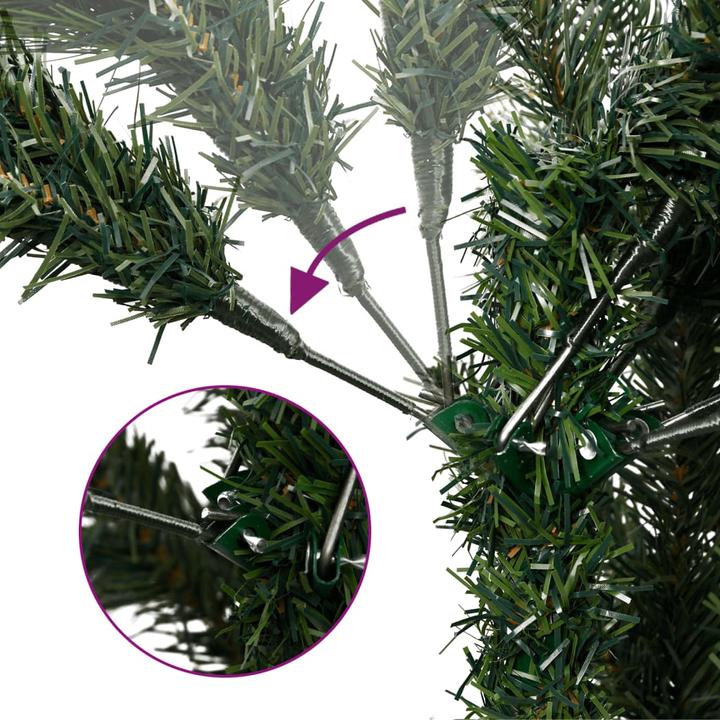 Actual product image VidaXL Künstlicher Weihnachtsbaum Tannenbaum Christbaum Schlank 300 LEDs 210cm (210 cm)