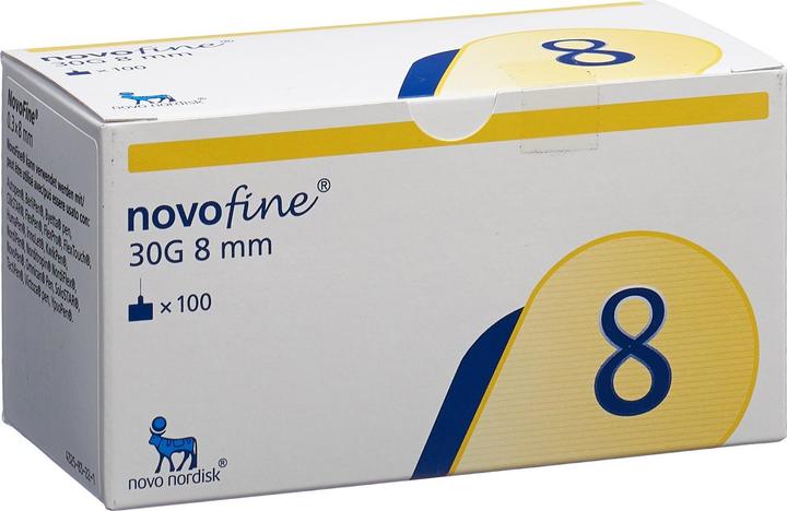 Image du produit Novofine Aiguilles à injection 8mm 30G (100 pcs) (Aiguilles de stylo + aiguilles jetables)