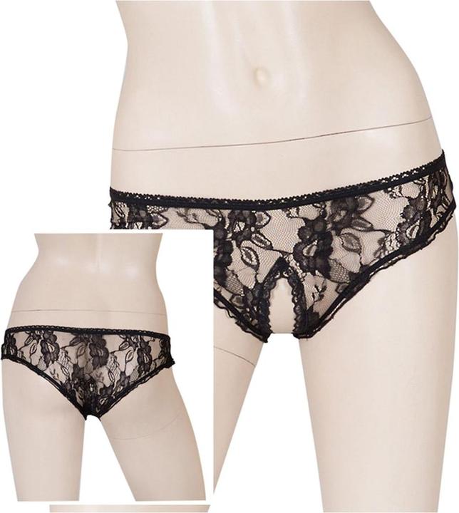 Image du produit Cottelli Collection Culotte sans entrejambe noire (L)