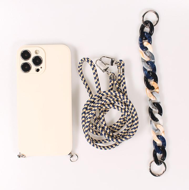 Image du produit PhoneLook Coque Gel silicone avec corde collier & chaîne de pierre décorative (Apple iPhone 13 Pro Max)