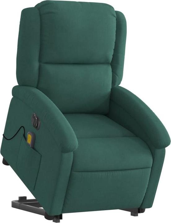 Actual product image VidaXL Massage chair with stand-up aid electric velvet