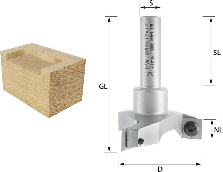 Produktbild ENT European Norm Tools 20459 Wendeplatten Planfräser