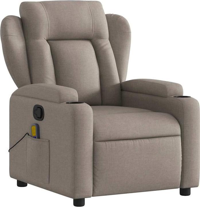 Produktbild VidaXL Massagesessel Taupe Stoff,Farbe: Taupe,Material: Stoff (100
