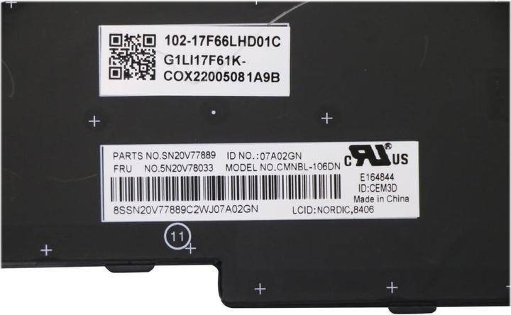 Actual product image Lenovo CMNM-CS20,BK-BL,CHY,NORDIC