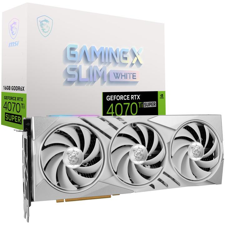 Immagine prodotto MSI GeForce RTX 4070 Ti SUPER GAMING X SLIM Bianco (16 GB)