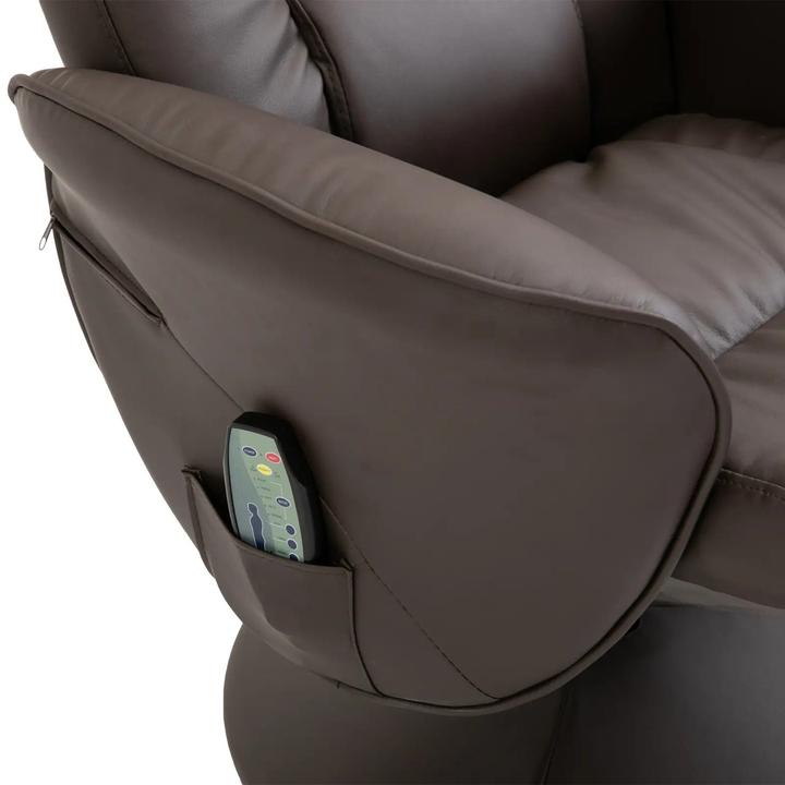 Actual product image Swisshandel24 Relax armchair with footstool Storage space Massage armchair TV armchair Recliner ergonomic chair