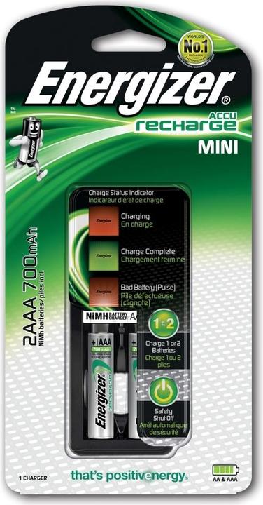 Image du produit Energizer Accu Recharge Mini (3 pcs, AAA, 700 mAh, Piles rechargeables + chargeur)