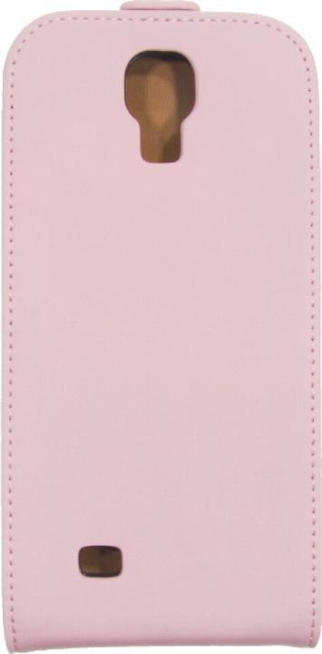 Actual product image OEM Slim Leather Flip Case for S4 Galaxy I9500 pink (Samsung Galaxy S4)