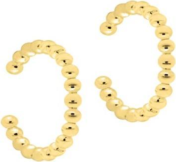Immagine prodotto Candy Braccialetti per orecchie Pop, argento 925, placcati in oro (Placcato oro 18k, Argento 925)