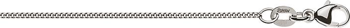 Immagine prodotto Natsumi Schmuck Collana in oro bianco 18K/750 carrarmato 1,2mm (Oro bianco 750/18 K, 45 cm)