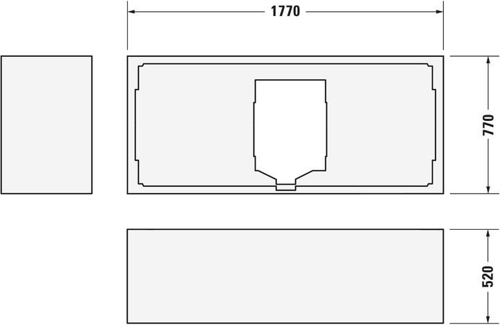 Image du produit Duravit Baignoire rectangulaire D-Code 80 x 180 cm blanc lisse 700101000000000 (150 l, 180 cm, 80 cm)