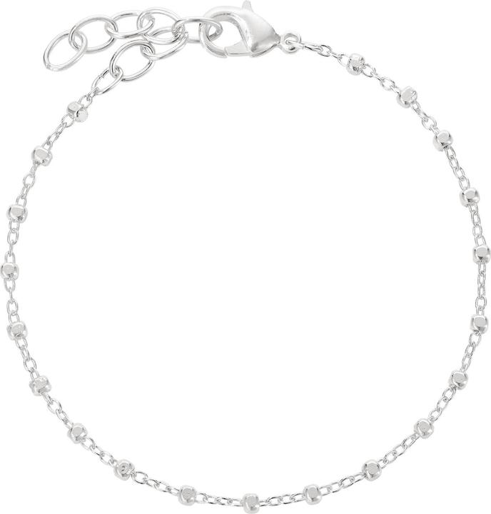 Steinkult Armband versilbert "Nala" (20 cm, Messing Sterling versilbert)