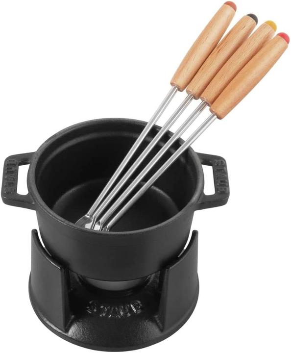 Actual product image Staub Mini fondue set 6 pieces (Chocolate fondue)